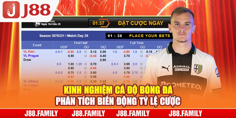 Kinh nghiệm cá độ bóng đá phân tích biến động tỷ lệ cược
